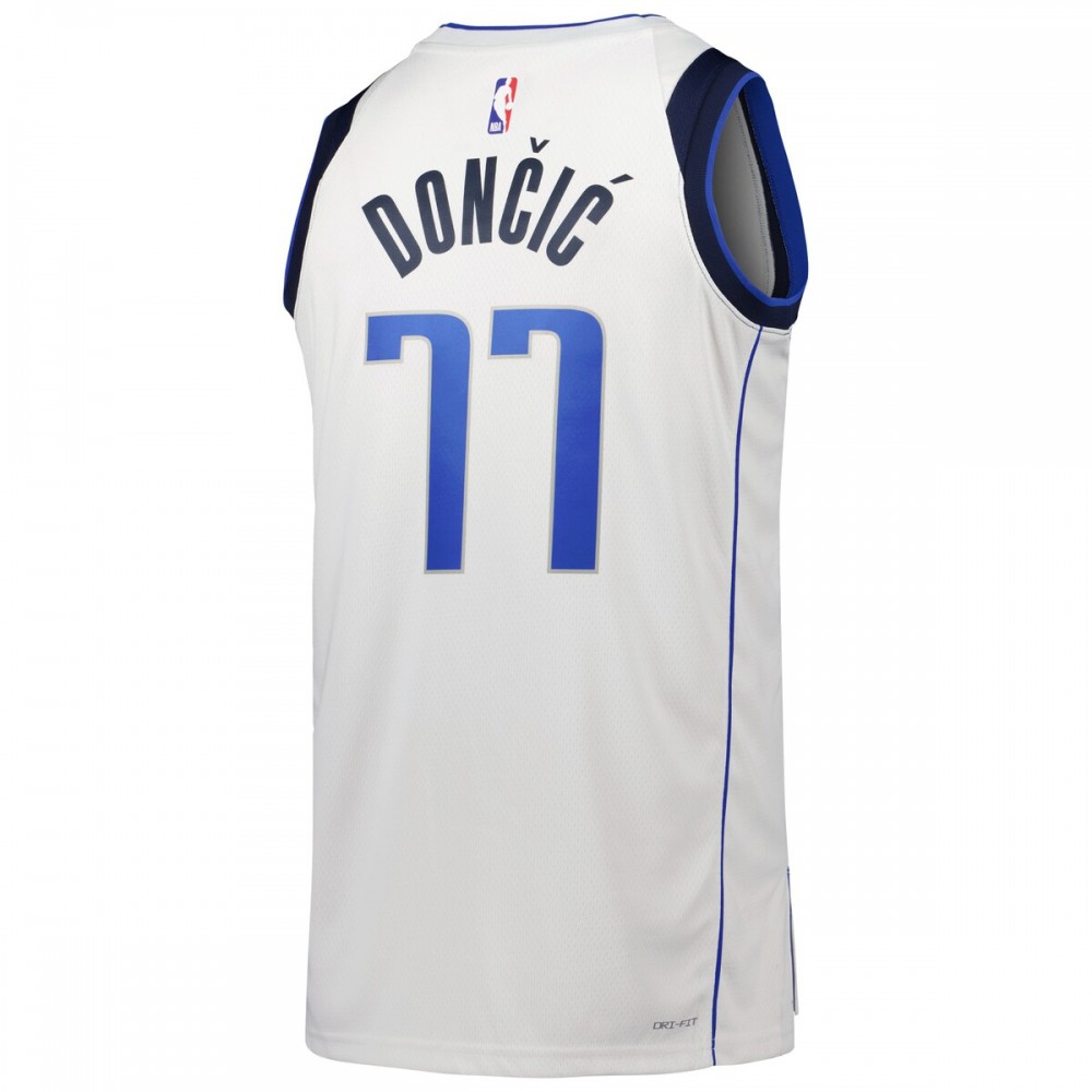 Luka Doncic Dallas Mavericks Unisex 2022/23 Swingman Jersey - Icon Edition - White-Pro Kit Vault | Brand New 26/27 Sports Jerseys